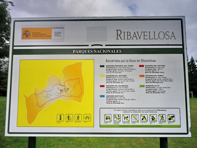 panel de senderos de Ribavellosa
